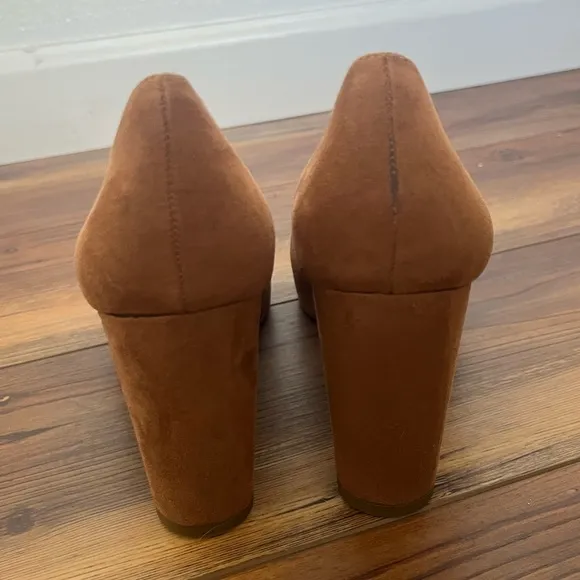 Naturalizer Synth Suede Berlin Platform in Brown size 5.5