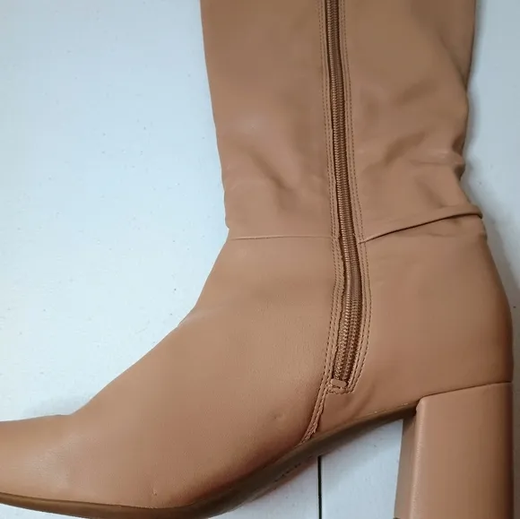 Naturalizer Waylon Women's High Boots 10M Tan Beige