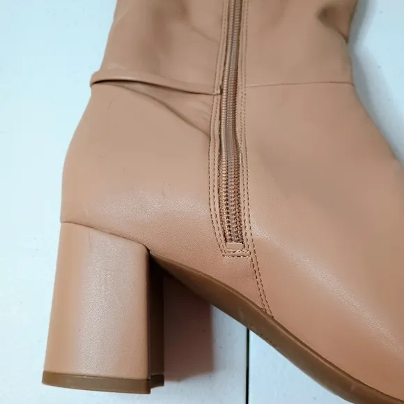 Naturalizer Waylon Women's High Boots 10M Tan Beige