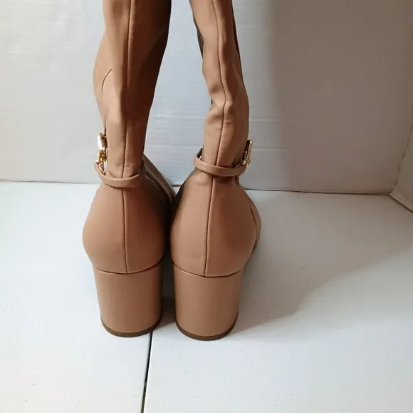 Naturalizer Waylon Women's High Boots 10M Tan Beige