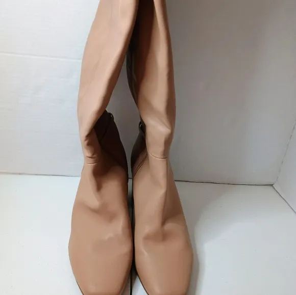 Naturalizer Waylon Women's High Boots 10M Tan Beige