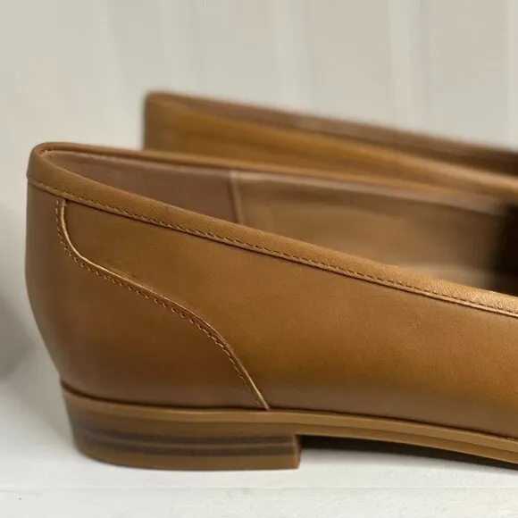 Naturalizer Women Mia Slip On Flat Loafer in English Tea Brown Size 11