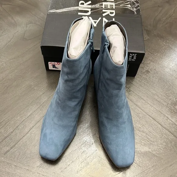 NATURALIZER Wrenley Booties Women's Shoes In Blue Dusk Fabric