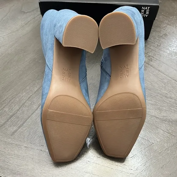 NATURALIZER Wrenley Booties Women's Shoes In Blue Dusk Fabric