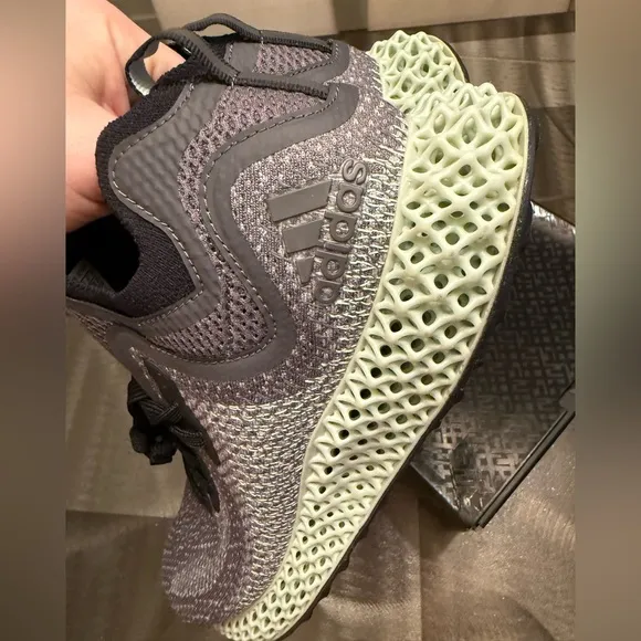 NEW Adidas Alpha edge 4d ‘Ash Green’ Gray Running Shoes mens 7