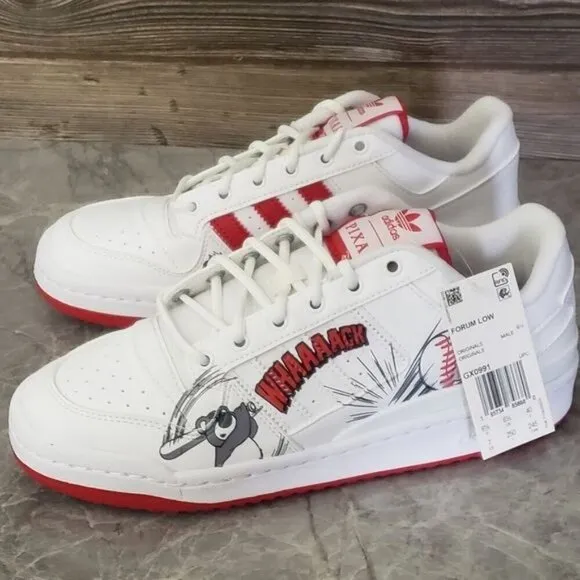 New Adidas Disney Pixar Forum Low White Toy Story Baseball Sneakers Casual Shoes