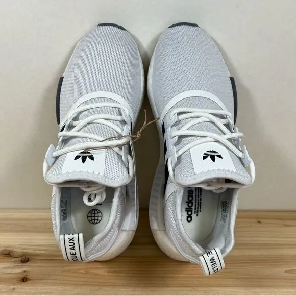 NEW Adidas NMD R1 running shoes womens 6 Mens 5 Cloud White Core Black Grey