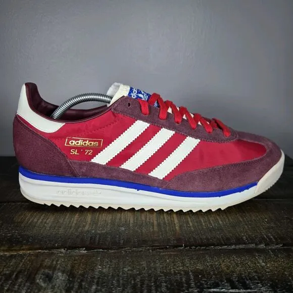 NEW adidas Originals SL 72 RS Mens Size 9.5 Running Shoe Shadow Red White JI1280