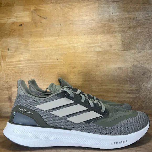 NEW Adidas Pureboost 5 Mens Size 13 Running Shoes Sneakers Beige Olive IF9195