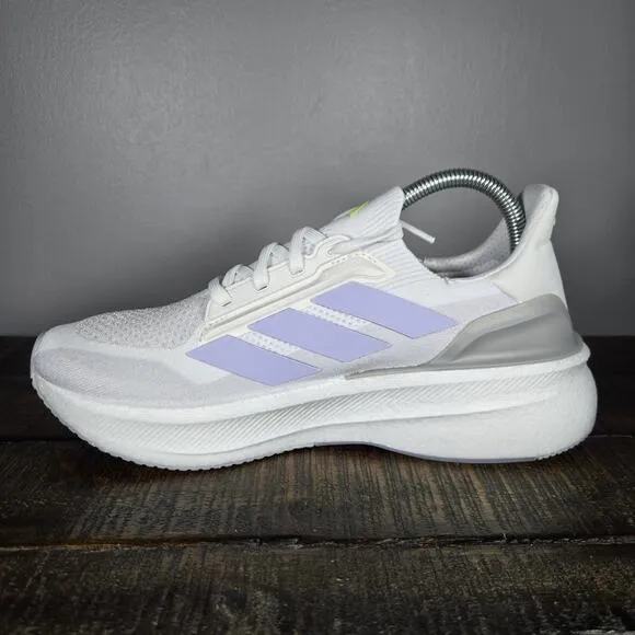 NEW Adidas Ultraboost 5X W Womens Size 8.5 Running Shoes White Violet JH9022