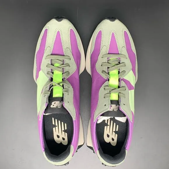 New Balance 327 Purple Green Running Shoes MS327TC Men’s Sz 11 NWT!