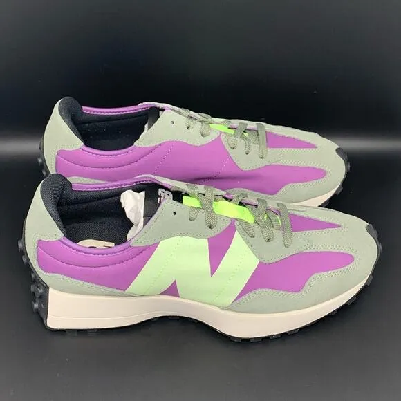 New Balance 327 Purple Green Running Shoes MS327TC Men’s Sz 11 NWT!