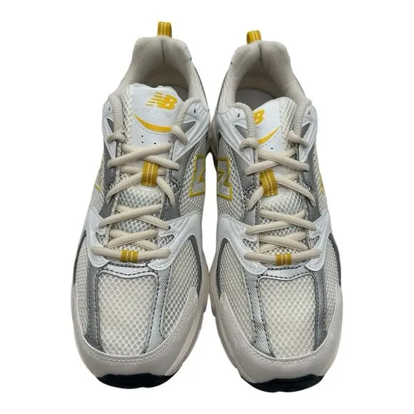 New Balance 530 Running Shoes Mens 9.5 D Womens 11 White Yellow Ginger Lemon