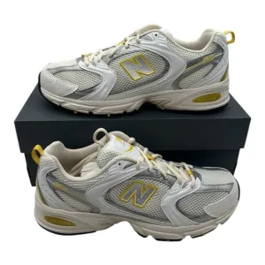 New Balance 530 Running Shoes Mens 9.5 D Womens 11 White Yellow Ginger Lemon