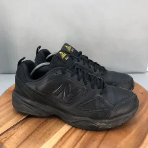 New Balance 626 v2 Slip Resistant Work Shoes Mens 11.5 D Black Leather Lace‎ Up