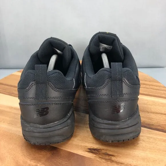 New Balance 626 v2 Slip Resistant Work Shoes Mens 11.5 D Black Leather Lace‎ Up