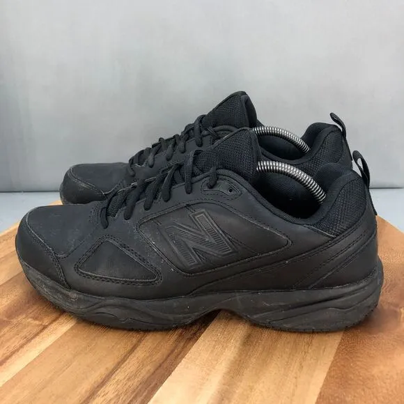 New Balance 626 v2 Slip Resistant Work Shoes Mens 11.5 D Black Leather Lace‎ Up