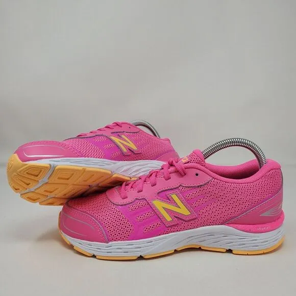 New Balance 680 v5 Tech Ride Youth Athletic Barbie Pink Size‎ 6 US Sneaker Girls