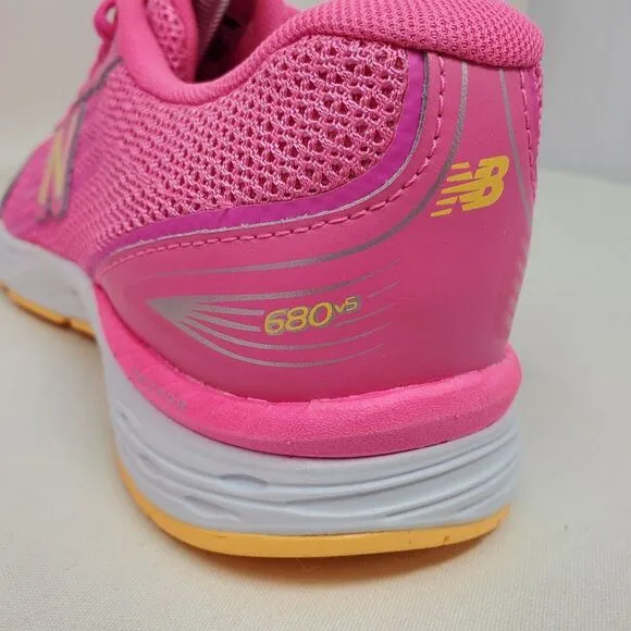 New Balance 680 v5 Tech Ride Youth Athletic Barbie Pink Size‎ 6 US Sneaker Girls