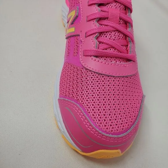 New Balance 680 v5 Tech Ride Youth Athletic Barbie Pink Size‎ 6 US Sneaker Girls