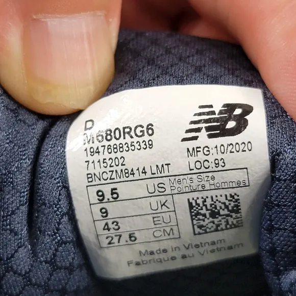 New Balance 680v6 Running Shoes Mens 9.5