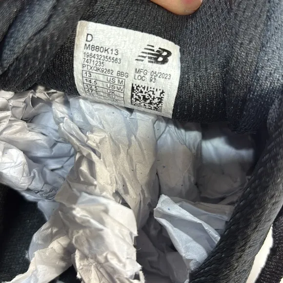 New Balance 880 Fresh foam running shoes black and grey shoes size 13