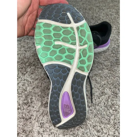 New Balance Fresh Foam 680 Running Shoes Cushioned Athletic Black Purple size 11