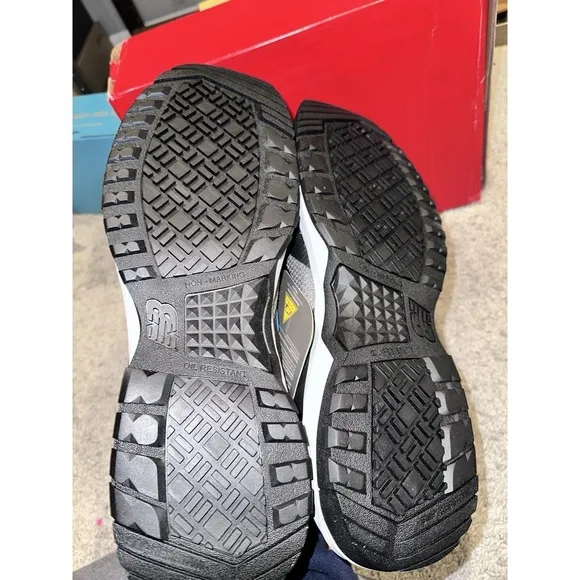 New Balance Men's Tennis Black Gray Safety Industrial Shoes Mid589KE Size 17 New