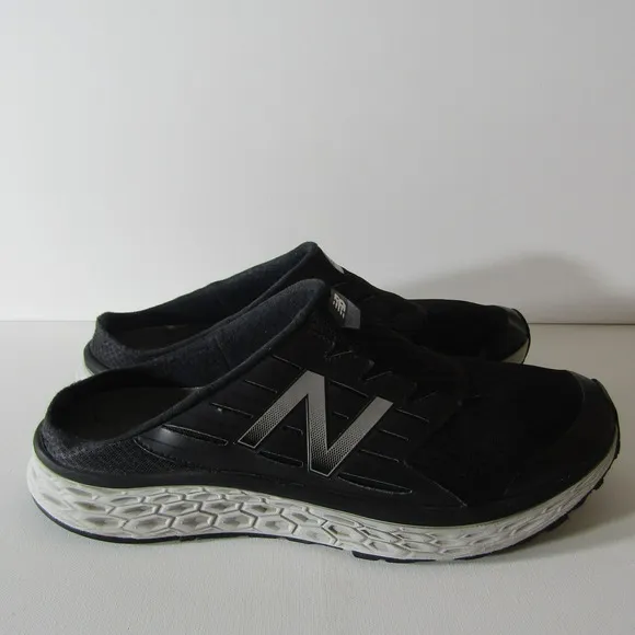 New Balance Shoes Mens 15 Fresh Foam 900v1 Mule Slip On MA900BK Black Silver