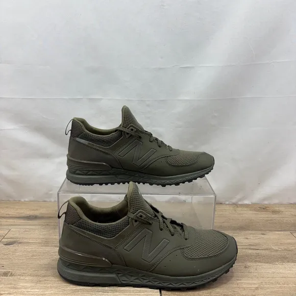New Balance Sneakers Mens Size 9.5 US Green 574 Army Olive MS574SCJ Running