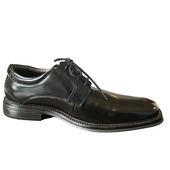 New Dockers Men's Black Irving Oxford Slip-Resistant Dress Work Shoes Size 8M