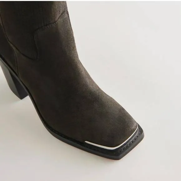 NEW DOLCE VITA women's falon boot in espresso distressed leather