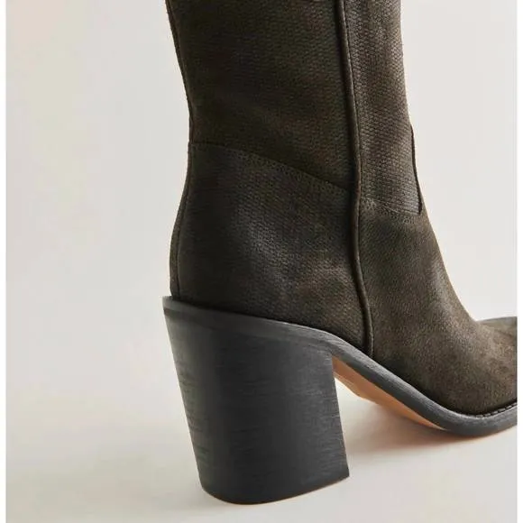 NEW DOLCE VITA women's falon boot in espresso distressed leather