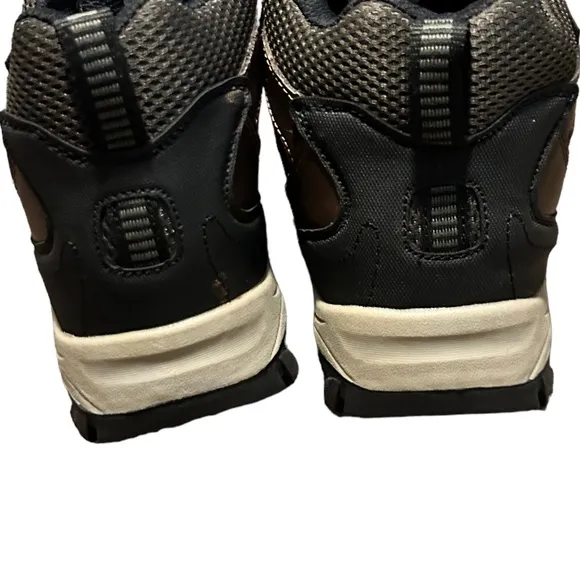 NEW! EDDIE BAUER Men's Brown &amp; Black Lace Up Waterproof All-Weather Boots-Sz 9