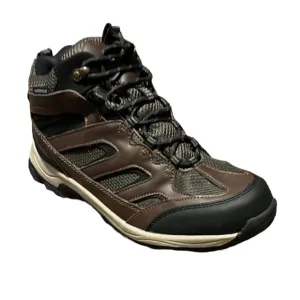 NEW! EDDIE BAUER Men's Brown &amp; Black Lace Up Waterproof All-Weather Boots-Sz 9