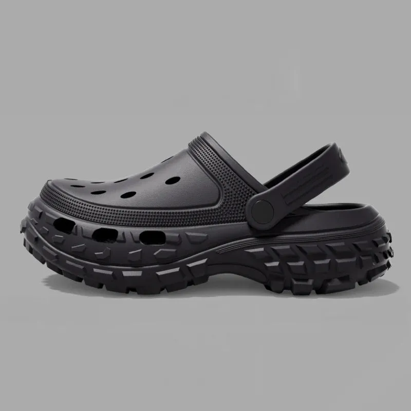 New Fashion Summer Unisex Toe Wrap Sandals Platform Non-slip Flip-flop For Women Men Outdoor Beach Shoes Ladies' Home Slippers