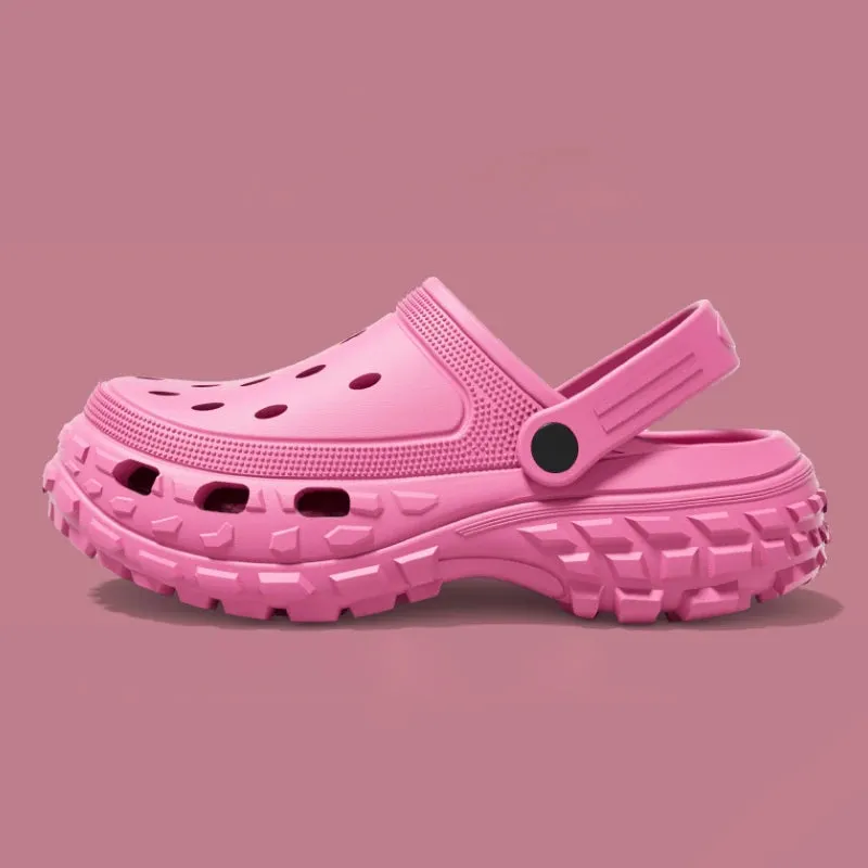 New Fashion Summer Unisex Toe Wrap Sandals Platform Non-slip Flip-flop For Women Men Outdoor Beach Shoes Ladies' Home Slippers