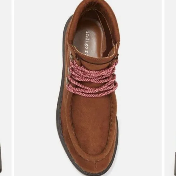 New Indigo Rd. Windsor 2 Brown hiking Boots high top sneakers suede WALLABEES 7