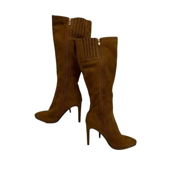 NEW Lady Couture Women's Brown Fringed Suede Knee Boots EURO 42/11