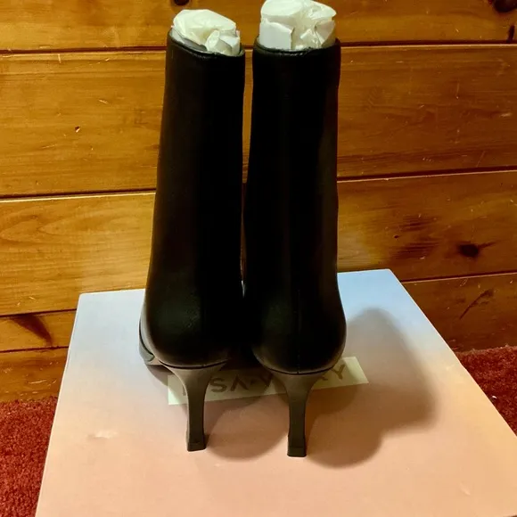 New Lisa Vicky Black Arthaul sheep Nappa boots