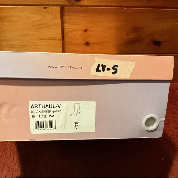New Lisa Vicky Black Arthaul sheep Nappa boots