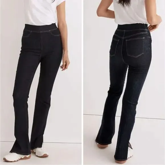 NEW Madewell Pull-On Skinny Flare Jeans in‎ Havenley Wash, 29