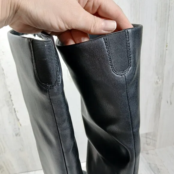 NEW  Marc Fisher Women's Fadila Fold Over Cuff Knee High Dress Boots