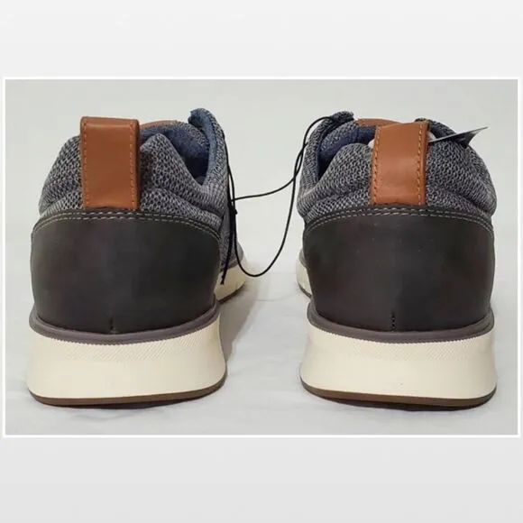 New Men Grey Casual Lace-Up Wingtip Shoes