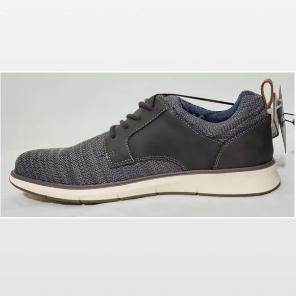 New Men Grey Casual Lace-Up Wingtip Shoes