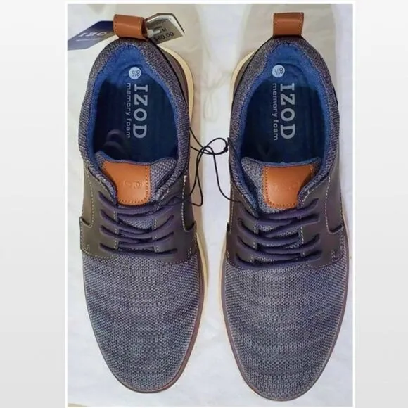 New Men Grey Casual Lace-Up Wingtip Shoes