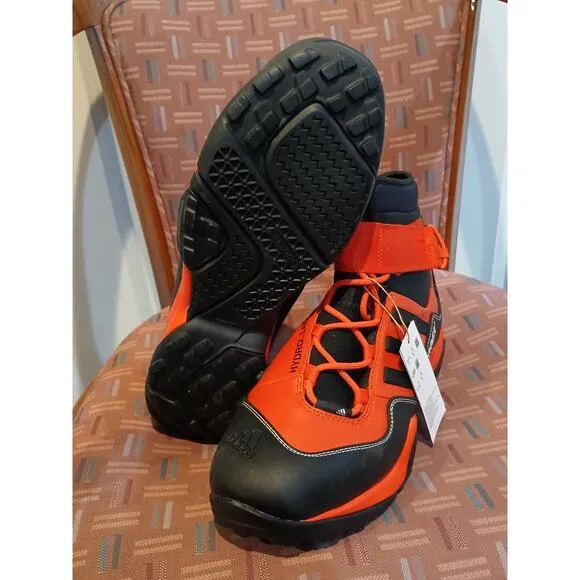 New Men's 10 Adidas Terrex Hydro Lace Red Canyoning Hiking Trail Boots CQ1755