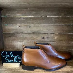 New Mens Cole Haan Hawthorne‎ Brown Leather Chukka Ankle Dress Boots Size 10.5 M