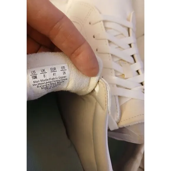 NEW Mens‎ DR. SCHOLL'S OFF Off White LEATHER Sneaker Shoes AUTHENTIC Sz 10 #608