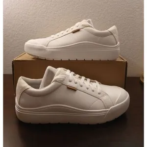 NEW Mens‎ DR. SCHOLL'S OFF Off White LEATHER Sneaker Shoes AUTHENTIC Sz 10 #608